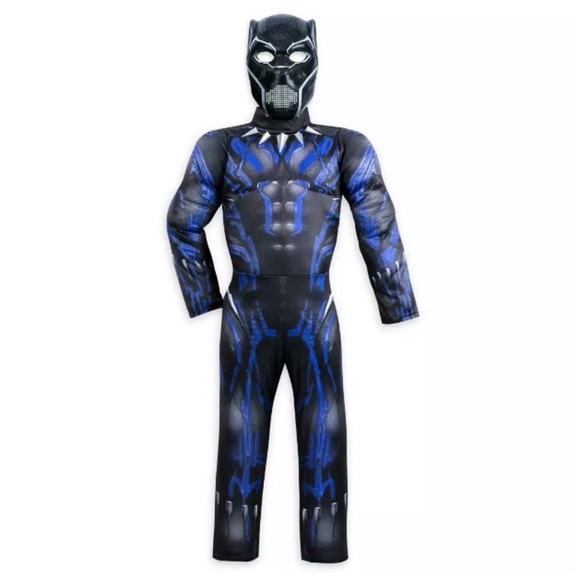 New Disney Marvel Avengers Black Panther Light-Up Costume for Kids 11-12 - Picture 2 of 13